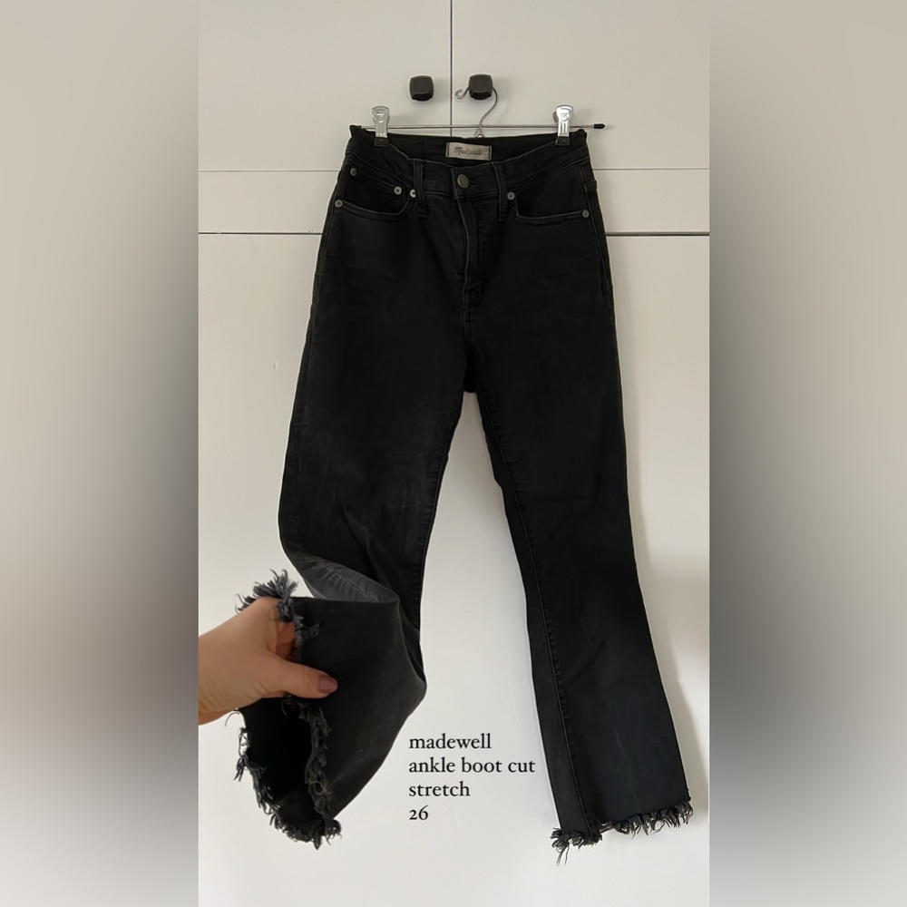 Madewell Denim, ankle length boot cut